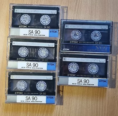 Kaufen TDK SA90 Musik - Kassetten 5 Stück Unterschiedlich Bespielt • 9.99€
