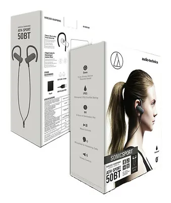 Kaufen Audio-Technica Wireless Bluetooth In-Ear IPX5 Wasserdichte Kopfhörer Ohrhörer  • 18.17€