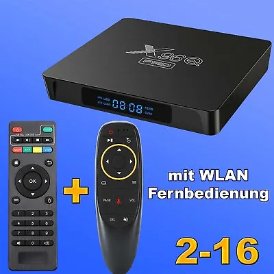 Kaufen X96Q PRO 2GB 16GB Android Smart IP TV Box Internet Player WLAN 2x Fernbedienunge • 39€