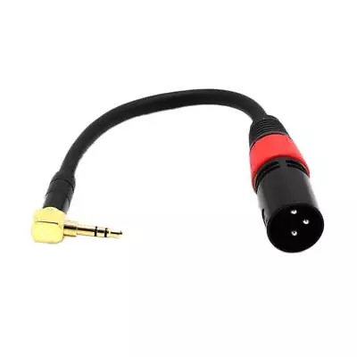 Kaufen 3 Pin Xlr Männlich Bis Rechtwinkel 3,5 Mm Stereo   Mic Audio Kabel • 9.08€