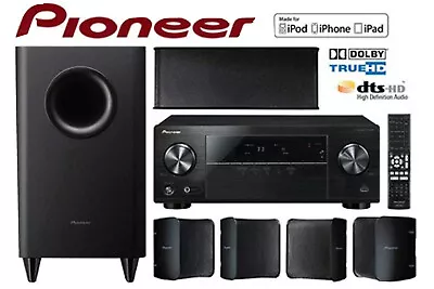 Kaufen Pioneer VSX-324 5.1 AV-Receiver +Subwoofer+Center+Lautsprecher • 170€