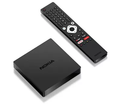 Kaufen Nokia Streaming Box 8000 Schwarz WLAN Bluetooth 4K TV Box Fernbedienung 8GB NEU • 109.29€