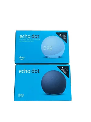 Kaufen Amazon 5. Generation | Echo Dot Mit Uhr | Echo Dot Ohne Uhr | Smart Home | OVP • 57.99€