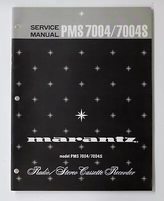 Kaufen Original MARANTZ PMS 7004 / 7004S Cassette Boombox Service Manual / Anleitung • 36.90€