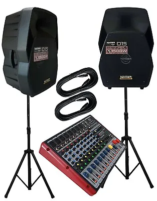 Kaufen Aktives PA Set DJ PA Musiker  3000 Watt Mit 38 Cm Lautsprecherbox Mit MIX 8.0 • 929€