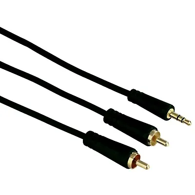 Kaufen Hama AUX-Kabel 3,5mm Klinke Auf RCA Cinch Adapter PC Notebook An TV HiFi Anlage • 6.90€