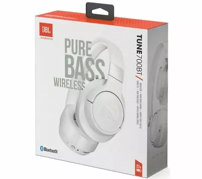 Kaufen JBL Tune 700bt Over-Ear Bluetooth-Kopfhörer | Weiss • 110.50€