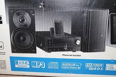 Kaufen Sharp XL-HF201PH(BK) CD, DVD, USB MP3 Kompakt- Stereoanlage Lautsprecher Schwarz • 69.90€
