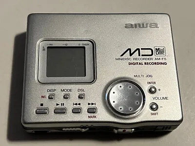 Kaufen Aiwa AM-F5 Silber Tragbarer Minidisc MD Player Recorder • 59.95€