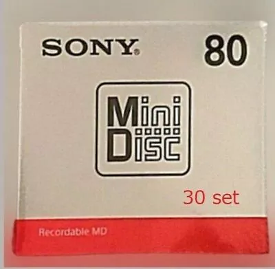 Kaufen SONY MD Blank Minidisc MDW80T 80 Minuten Beschreibbares 30-Disc-Set Von JPN Neu • 158.64€