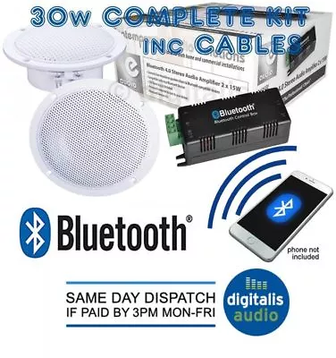 Kaufen Badezimmer Oder KÜche Drahtloser Bluetooth VerstÄrker 2 X 4 Zoll Deckenlautsprecher • 37.94€