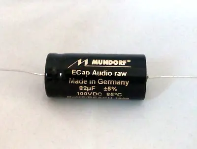 Kaufen Mundorf ECAP100-82 Elko Rau Elektrolytkondensator 82 µF 100V DC Kondensator • 5€