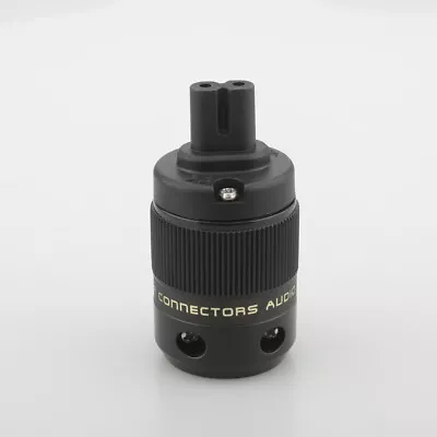 Kaufen Vergoldet HIFI Audio Cryo Figure 8 IEC Stecker Adapter Kaltgerätekabel Anschluss • 9.52€