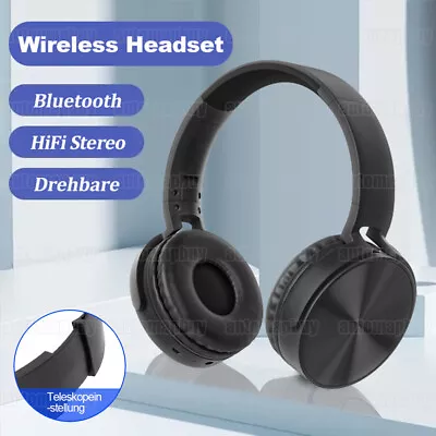 Kaufen 2024 Bluetooth Kopfhörer Kabellos HiFi Stereo TV Headset Over Ear Für Handy MP3 • 12.90€