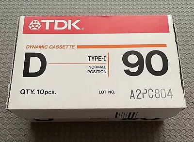Kaufen Audiokassetten(TDK D90 TYPE-I/1985) MC Audio Cassettes NEU OVP Made In Japan • 150€