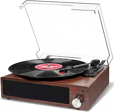 Kaufen Plattenspieler, FYDEE Vinyl Plattenspieler Bluetooth Schallplattenspieler Vintag • 117.83€