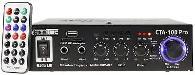 Kaufen 100W HiFi Verstärker  CTA-100 Pro  Amplifier Audio Stereo DJ PA USB/SD Bluetooth • 39.99€