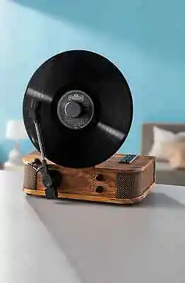 Kaufen Schallplattenspieler Vertikal Retro Bluetooth LPs Lautsprecher USB MP3 Aux-Out • 79€