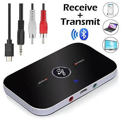 Kaufen Bluetooth Transmitter Sender Empfänger Wireless Aux Audio Adapter TV Kopfhörer • 10.35€