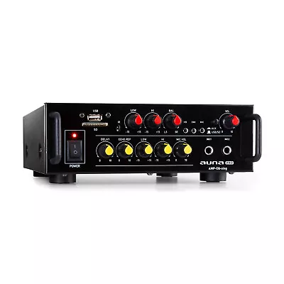 Kaufen HiFi-Verstärker Amplifier Karaoke 2x30W RMS Bluetooth USB SD 2-Band Equalizer • 29.99€