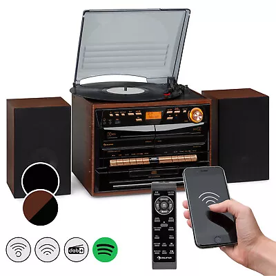 Kaufen Stereoanlage Digitalradio DAB+ Plattenspieler Bluetooth CD Player USB Schwarz • 174.99€