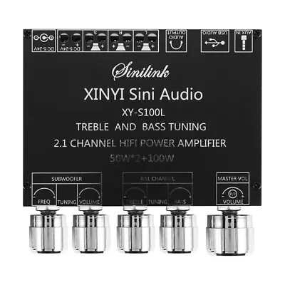 Kaufen 3X(Bluetooth 5.0 2.1 Kanal  Audio Stereo Subwoofer VerstäRker Platine 50WX25387 • 59.49€