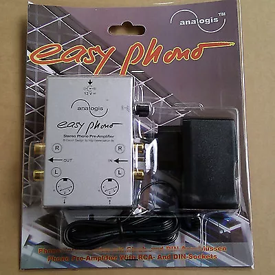 Kaufen Analogis™ EASY PHONO Vorverstärker NEW Pre-Amplifier Gilded RCA & DIN Connectors • 26.11€