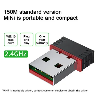 Kaufen USB -WLAN -Adapter 150 Mbit / S PC Network Card Receiver Wireless Network Car-hf • 6.94€