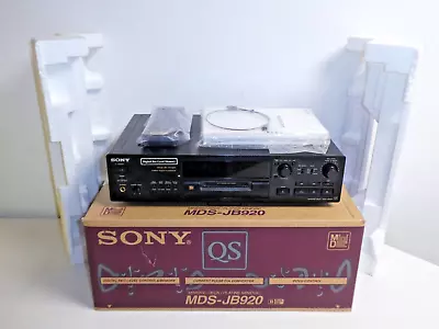 Kaufen Sony MDS-JB920 High-End MiniDisc Recorder In OVP&NEU, FB&BDA, 2J. Garantie • 999.99€