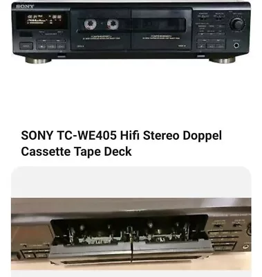 Kaufen Sony Tc We 405 Hifi Stereo Doppelcassetten Tape Deck  • 149.99€