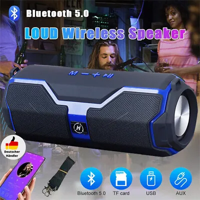 Kaufen Tragbarer Wireless Bluetooth Lautsprecher Subwoofer SD Musicbox Stereo 20W NEU • 13.99€