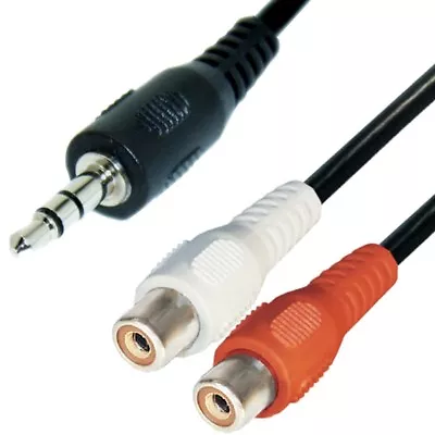 Kaufen Audio Kabel 0,2m 3,5mm Klinke Stecker Auf 2 Cinch Buchsen Adapter Stereo Kcv • 4.19€