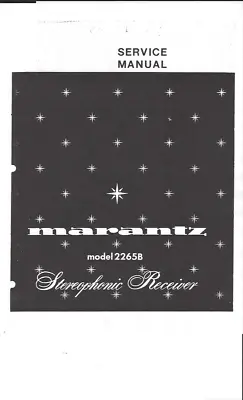Kaufen Marantz Service Manual Für Model 2265 B Copy • 11€