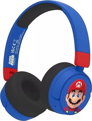 Kaufen OTL Bluetooth Wireless Junior Super Mario Kopfhörer Mario Face/He - J1398z • 41.45€