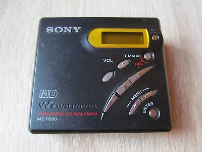 Kaufen SONY MZ R 500 MIni Disk Player Recorder Schwarz Teildefekt • 19€