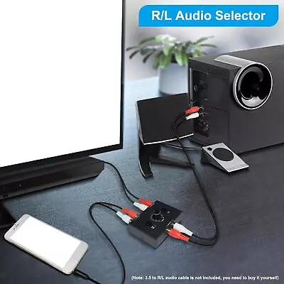 Kaufen L / R Stereo Audio Switcher RCA Stereo Audio Switch Für Kopfhörerverstärker • 21.29€