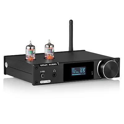 Kaufen Douk Audio DAC-T1PRO HiFi Röhre Vorverstärker Bluetooth Empfänger USB Player • 159.99€