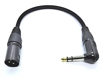 Kaufen Adapter Kabel 6,3 Mm Winkel-Klinke Stereo Auf 3 Pol. XLR Male Vers. Längen • 10.95€