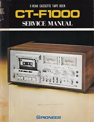 Kaufen Service Manual-Anleitung Für Pioneer CT-F1000 In Farbe-Colour • 15€