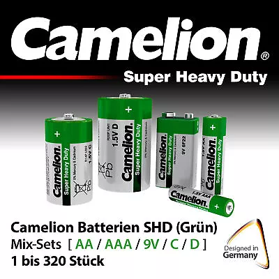 Kaufen Batterien AA I AAA I 9V Block I Baby C I Mono D I Batterie Set Camelion • 8.69€