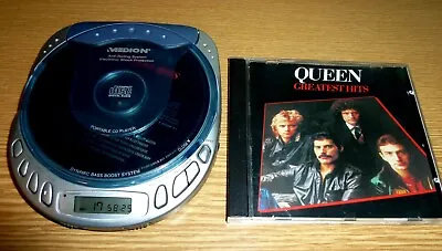 Kaufen Medion MD7934 CD Walkman Portable CD Discman + CD Queen Greatest Hits / 2 • 27.99€