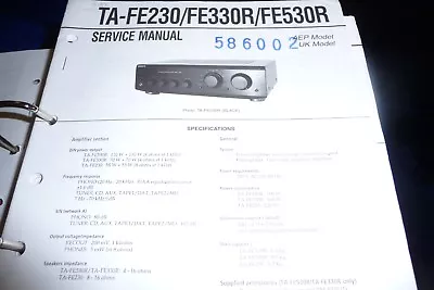 Kaufen Service Manual Für Sony TA-FE230/TA-FE330R/TA-FE530R ,ORIGINAL • 10€