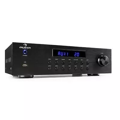 Kaufen Auna 4-Zonen Stereo-Verstärker 5x80W RMS Bluetooth USB MP3 Spieler CD Endstufe • 129.99€