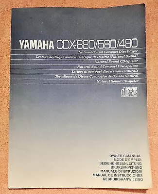 Kaufen Bedienungsanleitung Für CD-Player YAMAHA CDX-880 / 580 / 480 In 7 Sprachen • 7.99€