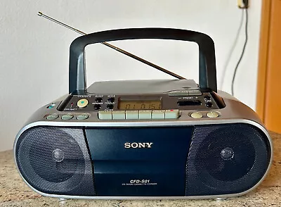 Kaufen SONY CFD-S01 Radio CD / Kassettenrekorder Mit  Mega Bass, 100% Funktion CD-R/RW • 59€