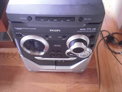 Kaufen Philips Mini Hi-Fi System FWM35 MP3 Doppelcassette 3 Fach CD Wechsler • 29.99€