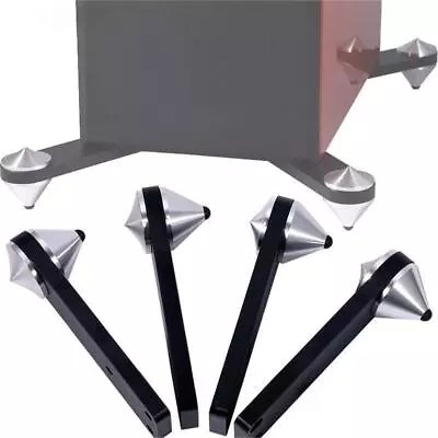 Kaufen 4× Aluminium Lautsprecher Spikes Ständer Boden Protektoren Set Boxenfüße Fuß Pad • 45.79€