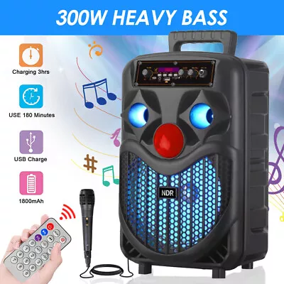 Kaufen Bluetooth 5.0 Lautsprecher Subwoofer Musikbox Boombox Karaoke LED Soundbox RGB • 39.59€