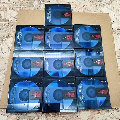 Kaufen 10x Sony Minidisc MD 74M. Minidisk MD's  Blankdisc Leer  Händler Minidisc  • 39.99€