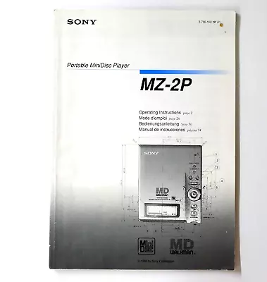 Kaufen Original SONY MZ-2P MiniDisc-Player Operating Instructions / Bedienungsanleitung • 19€